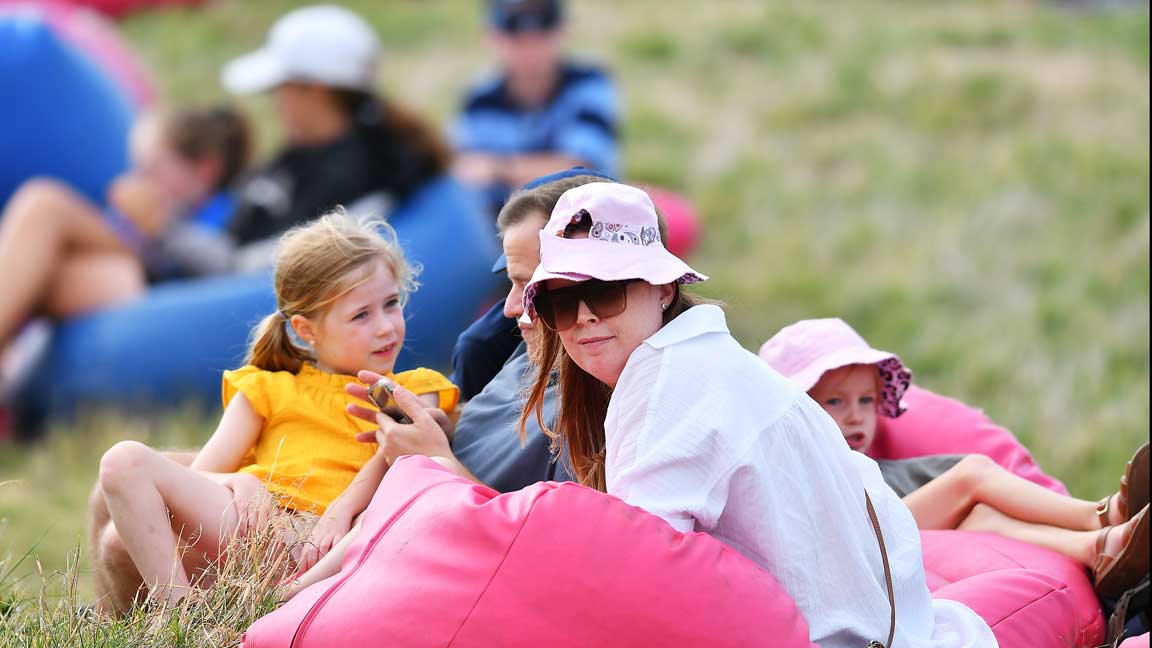 Some of the spectators at the third round play at 2020 ISPS Handa Women's Australian Open