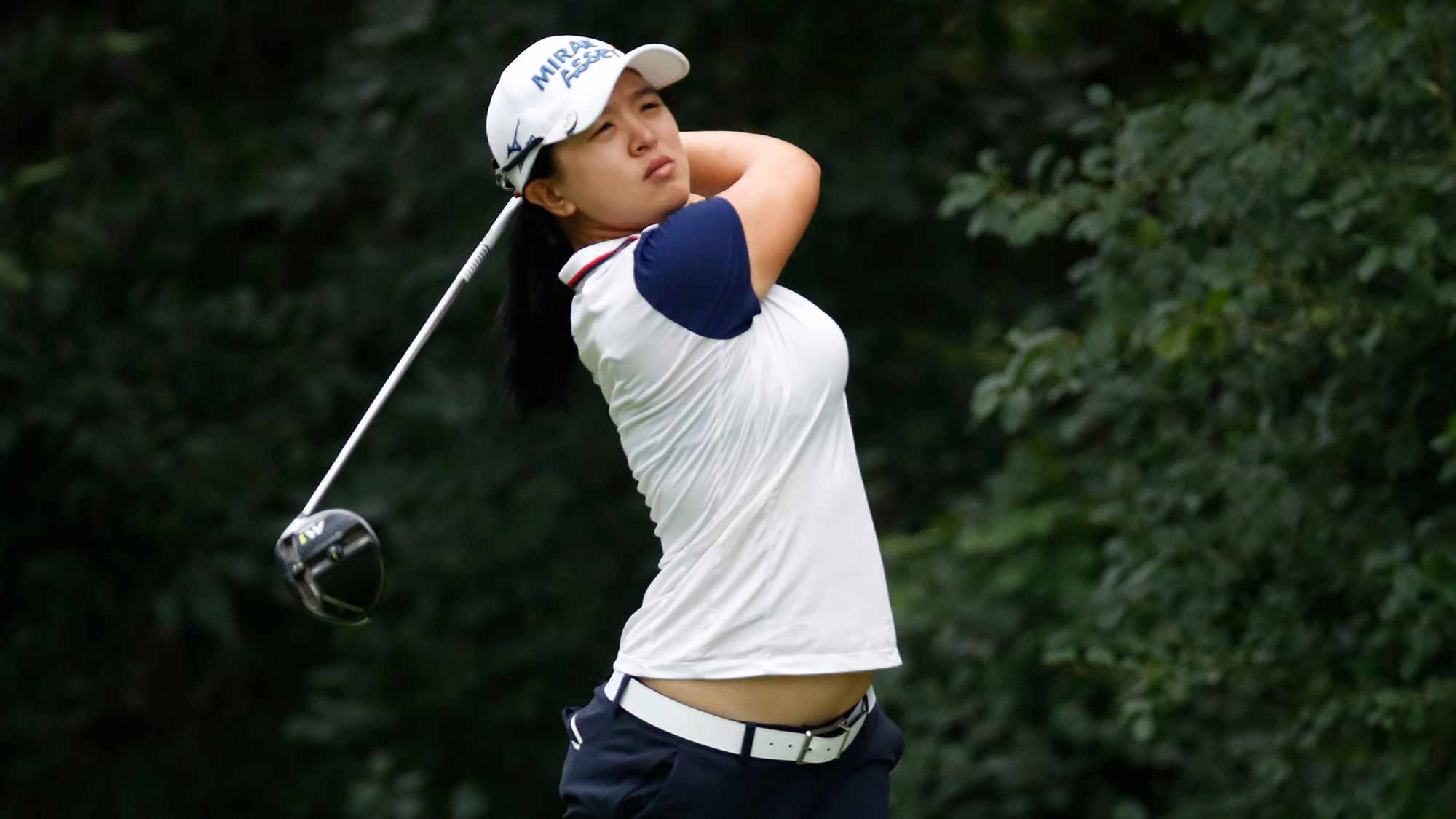Sei Young Kim of South Korea hits her drive on the 13th hole during the second round of the 2017 KPMG PGA Championship at Olympia Fields Country Club 