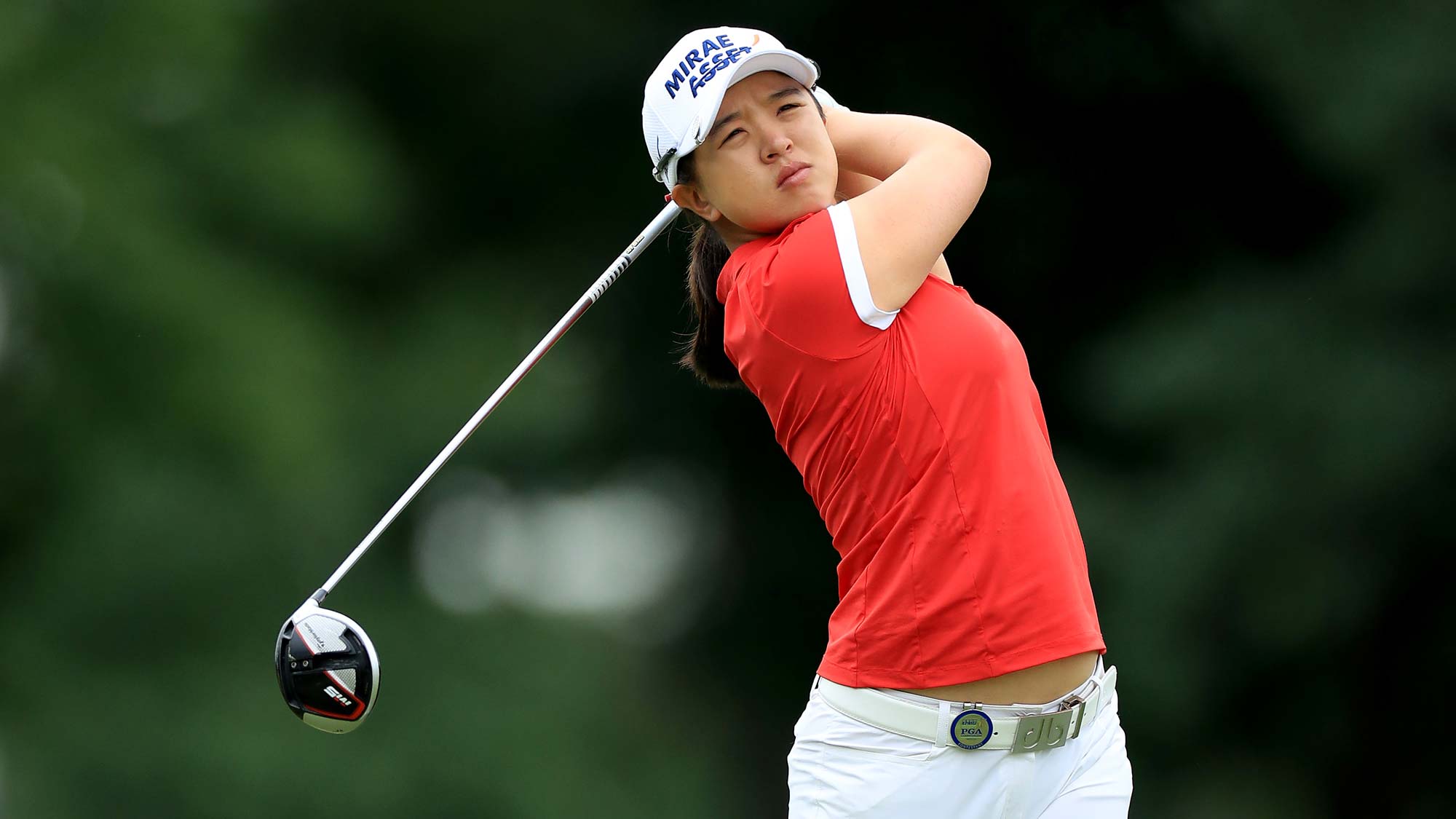 Sei Young Kim of South Korea plays her tee shot on the par 5, seventh hole during the third round of the 2019 Women's PGA Championship