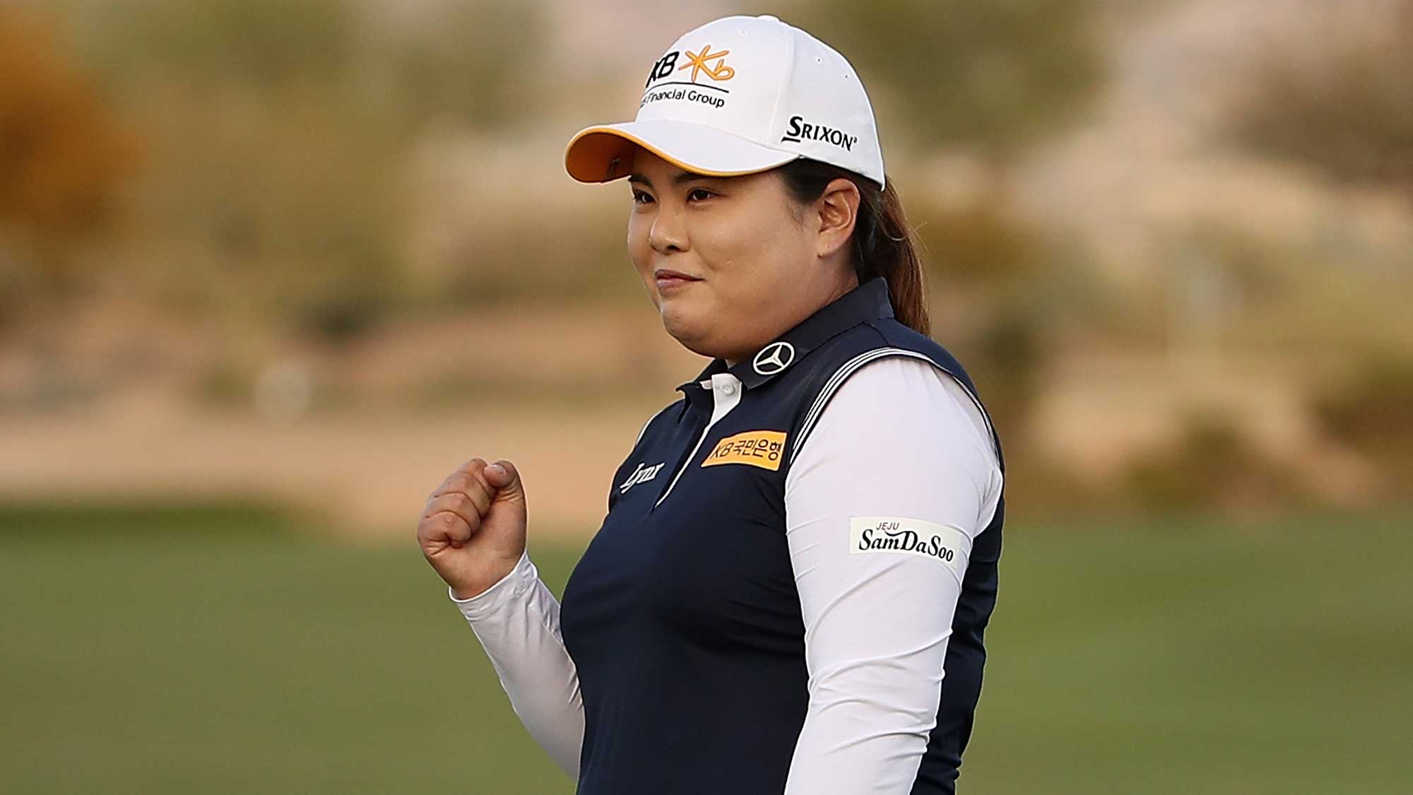 Inbee Park Fist Pump After Sealing Founders Cup Title