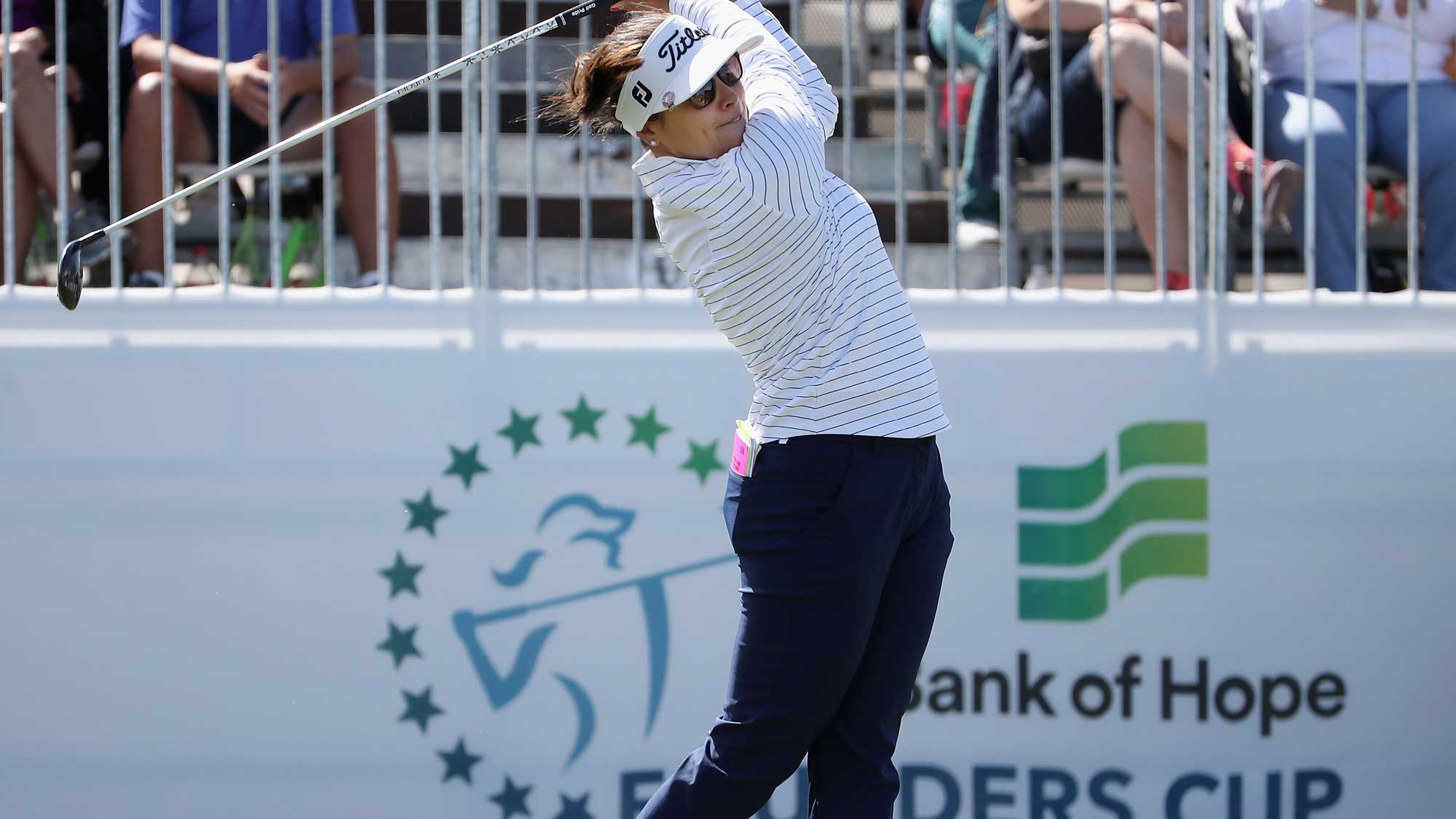 Mariajo Uribe Tees Off Sunday at the Founders Cup 