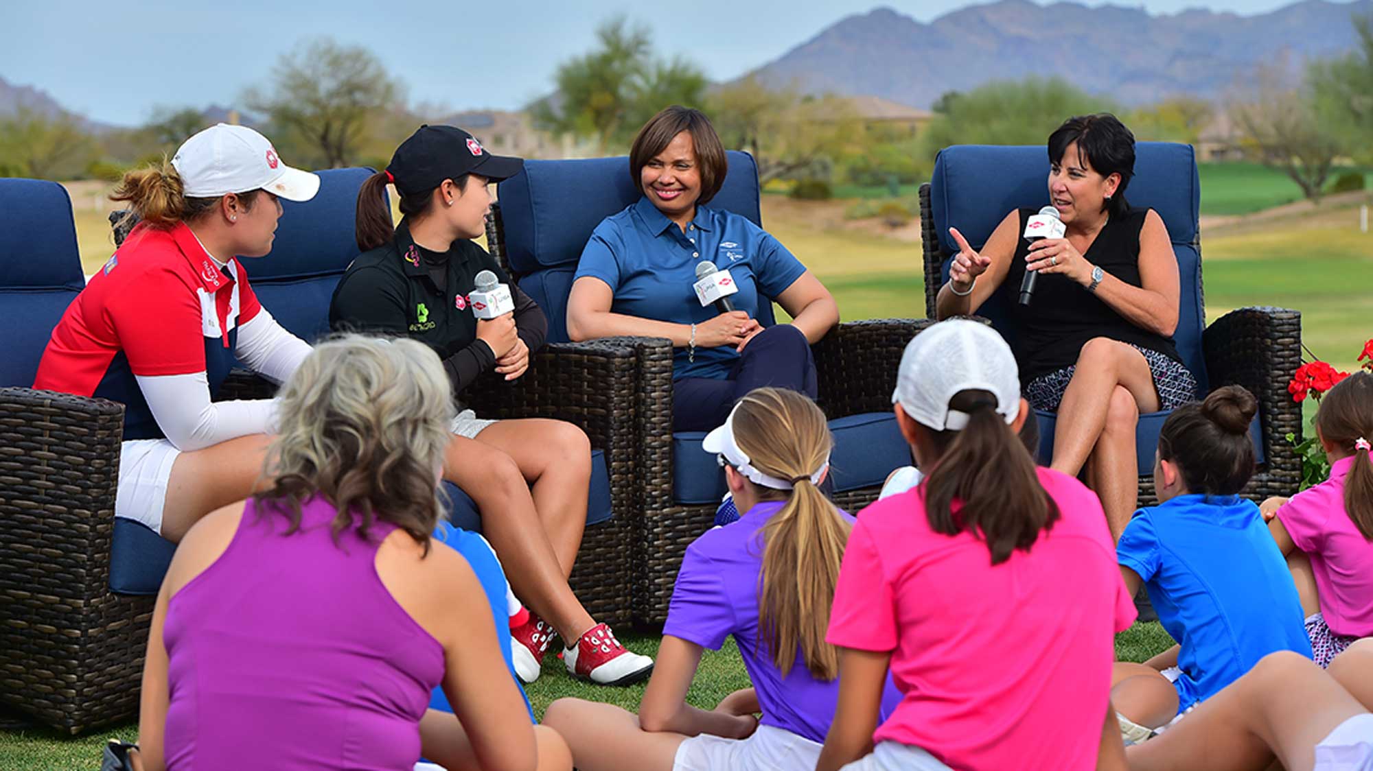 Dow, LPGA Players Talk to Kids at Founders Cup