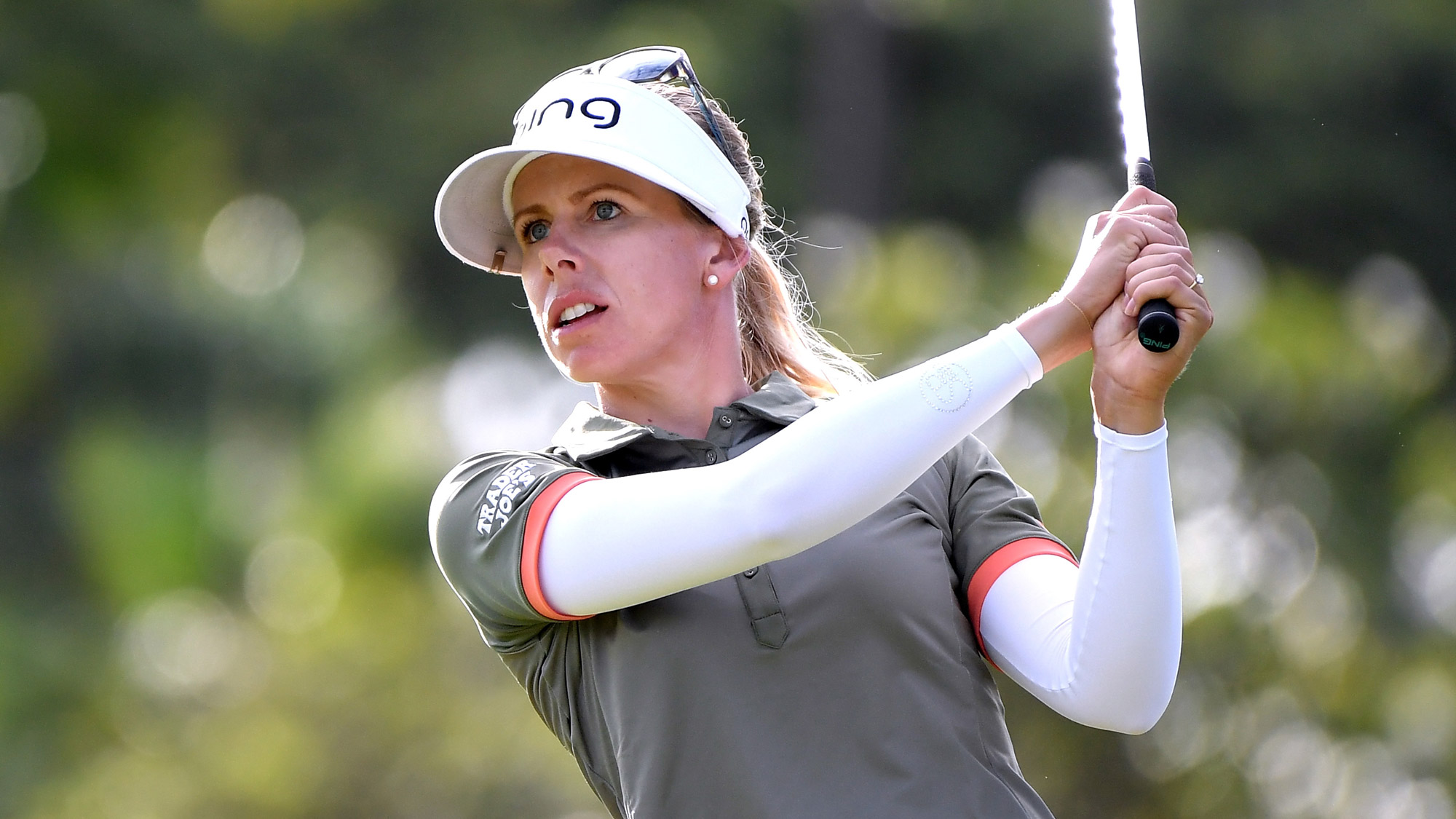 Pernilla Lindberg Stares it Down in Round Two of LOTTE Championship