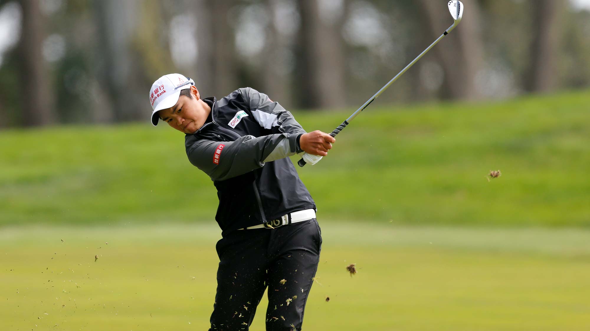 Peiyun Chien of China hits on the 11th hole during the third round of the LPGA Mediheal Championship