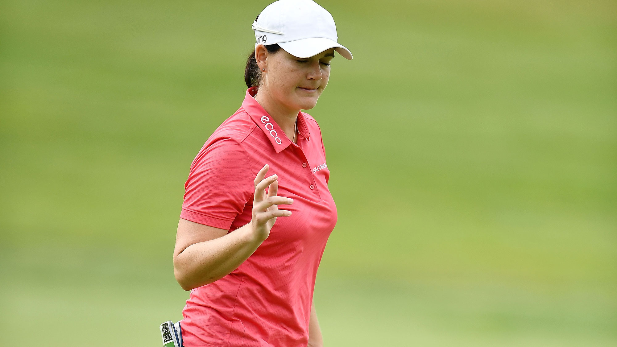 Caroline Masson After a Birdie at the Meijer LPGA Classic 