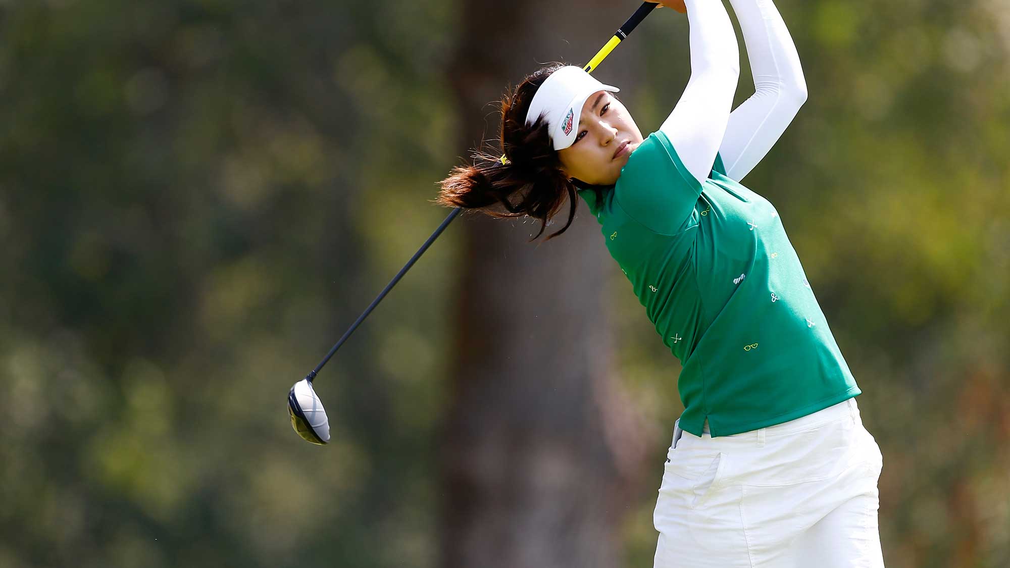 In Gee Chun of South Korea tees off on the 6th hole during the final round of the LPGA Cambia Portland Classic
