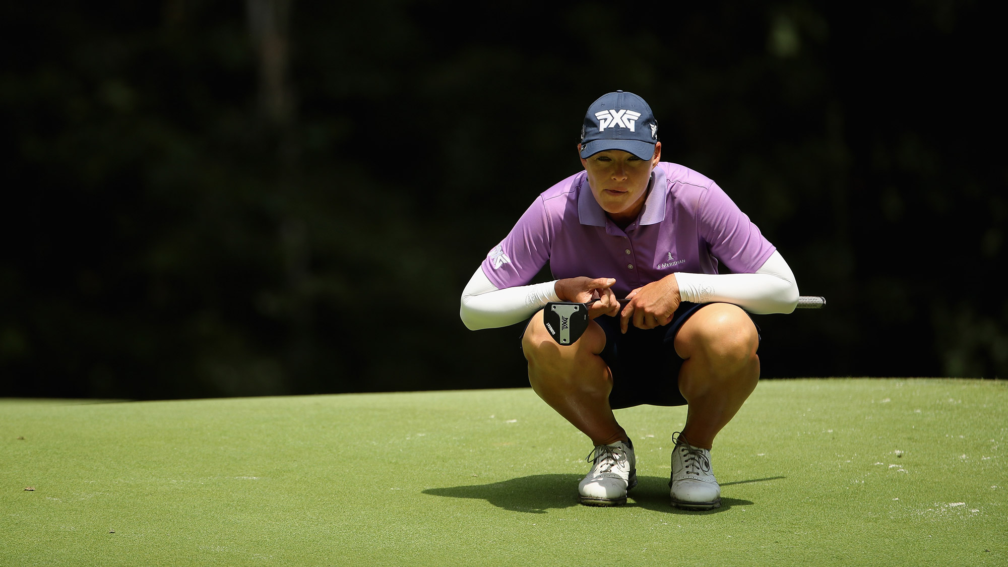 Katherine Kirk Reads a Putt at the U.S. Women's Open
