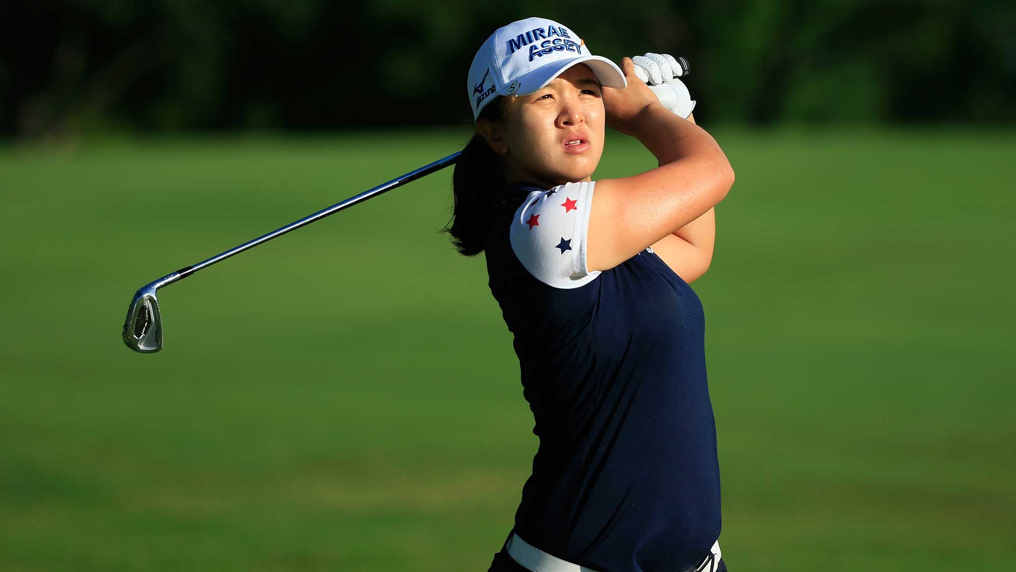 Sei Young Kim of South Korea hits her second shot on the first hole during the first round of the Volunteers of America Texas Shootout 