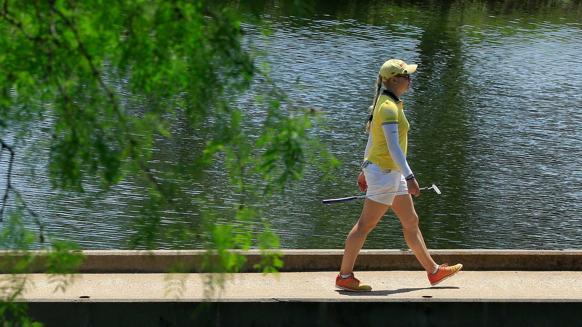 Charley Hull of England walks to the eighth green during the third round of the Volunteers of America Texas Shootout
