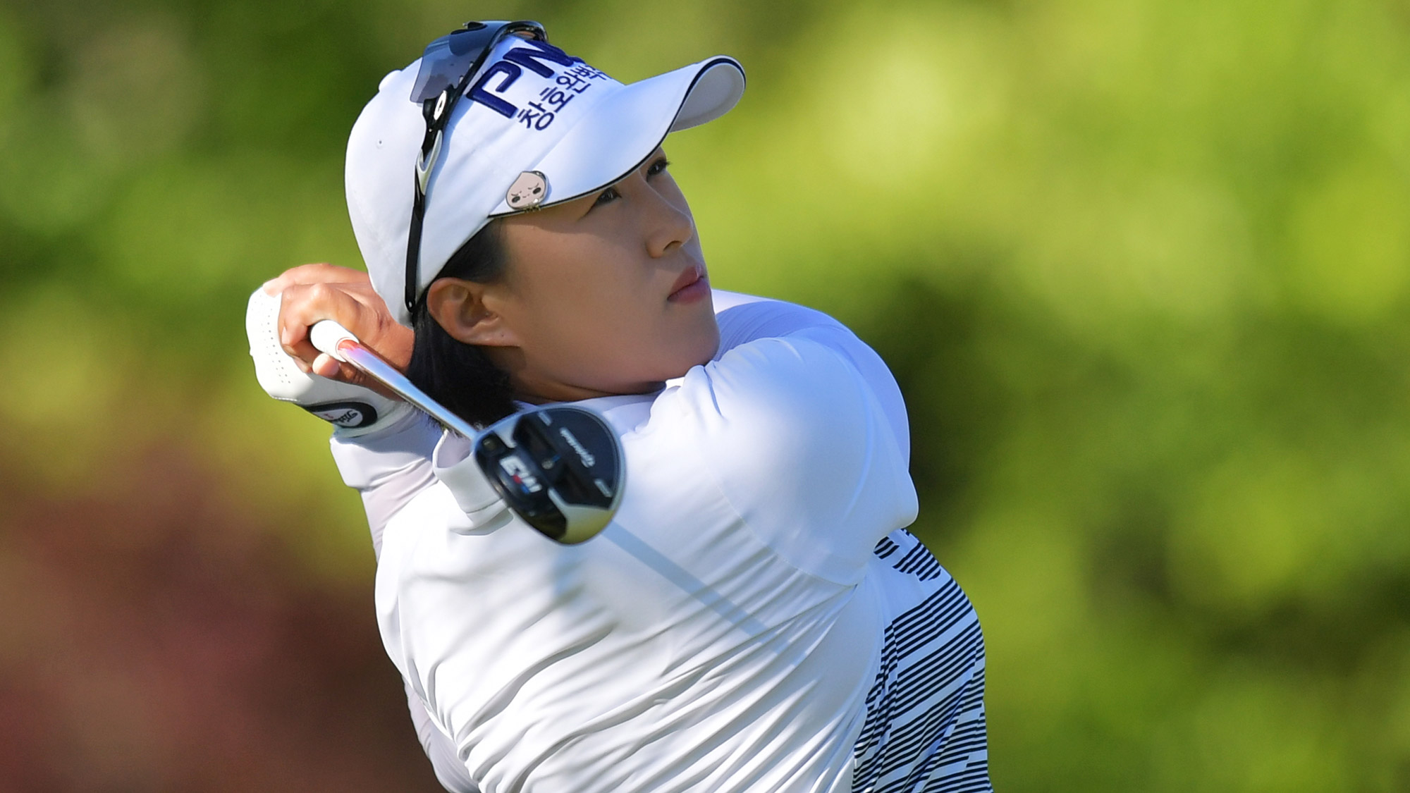 Amy Yang Takes a Swing in Round One of the Walmart NW Arkansas Championship