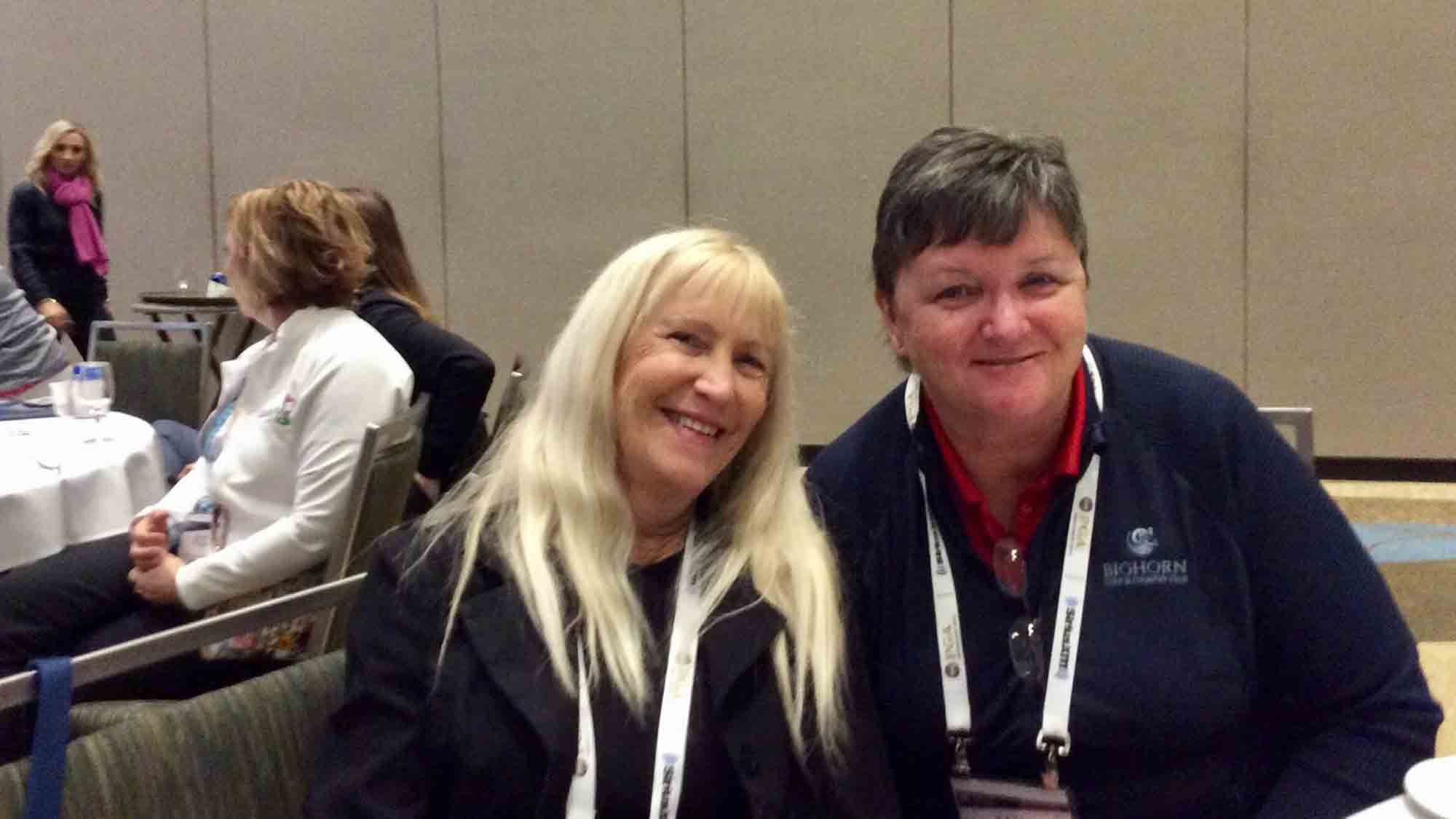 Kathy Gook and her mentor, LPGA Professional, Dr. Debbie Crews