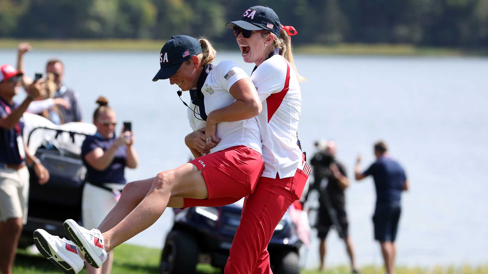 Stacy Lewis and Paula Cramer