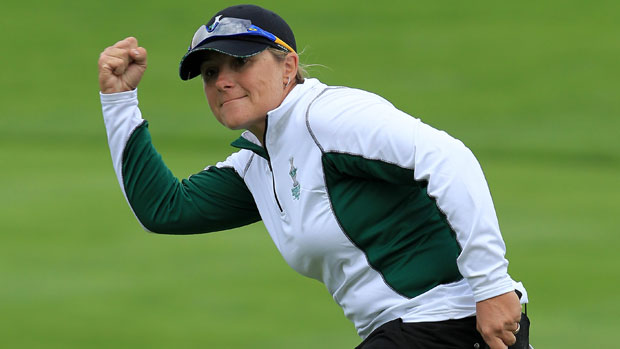 Karen Stupples at 2011 Solheim Cup