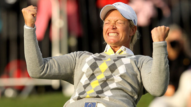 Suzann Pettersen at 2011 Solheim Cup