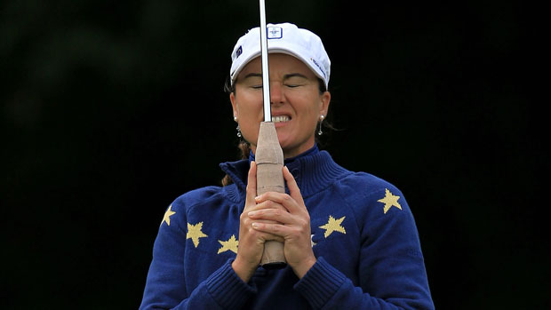 Sophie Gustafson at 2011 Solheim Cup
