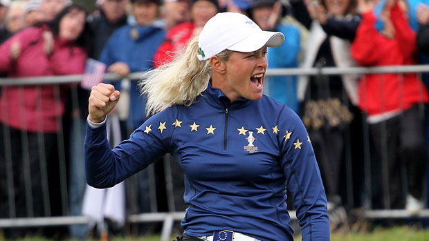 Suzann Pettersen at 2011 Solheim Cup