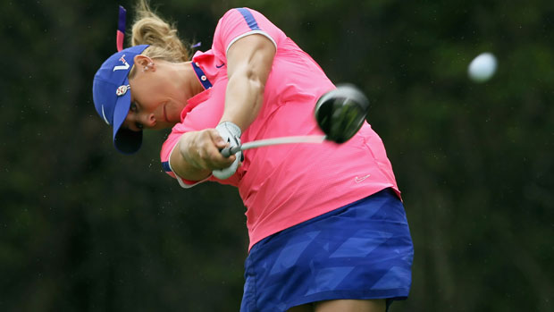 Amanda Blumenherst during the LPGA LOTTE Championship