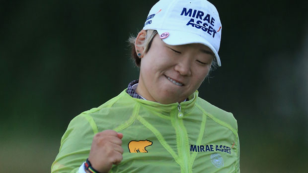 Jiyai Shin on the final day of the RICOH Women's British Open