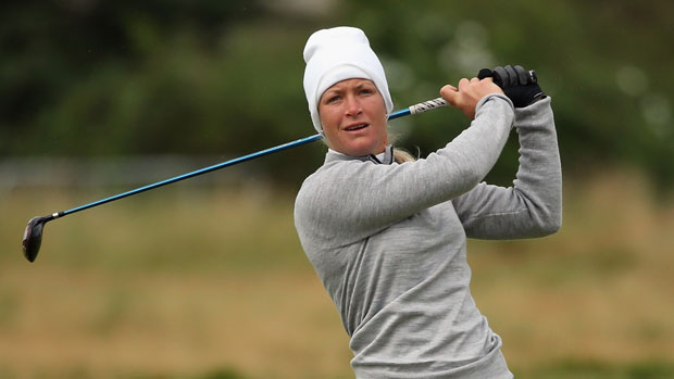 Suzann Pettersen during practice at the RICOH Women's British Open
