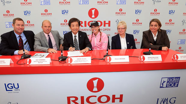 RICOH announcement extending title sponsorship of the Women's Open