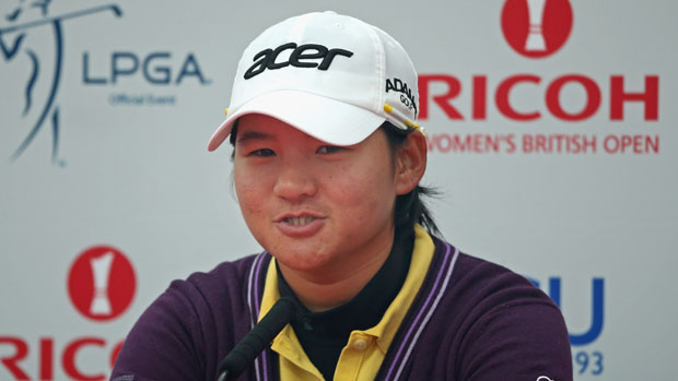 Yani Tseng during a press conference at the RICOH Women's British Open
