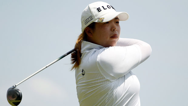 Shanshan Feng during the final round of the Walmart NW Arkansas Championship presented by P&G