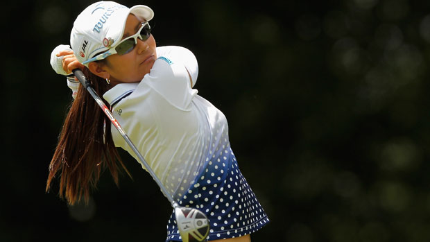 Ai Miyazato during the final round of the Walmart NW Arkansas Championship presented P&G