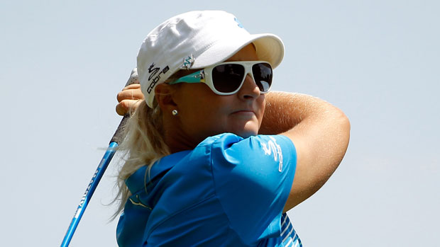Anna Nordqvist during the final round of the Walmart NW Arkansas Championship presented by P&G