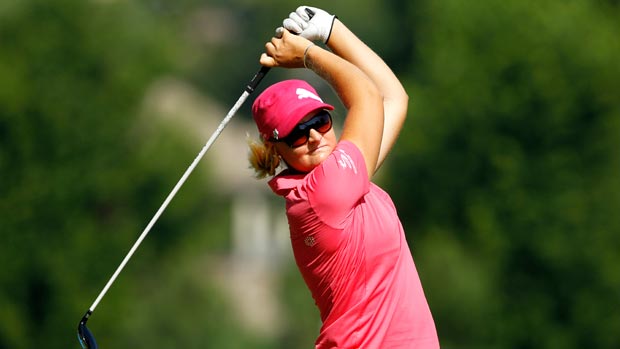 Anna Nordqvist during the first round of the Walmart NW Arkansas Championship Presented by P&G