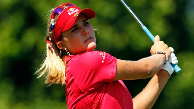 Lexi Thompson during the first round of the Walmart NW Arkansas Championship Presented by P&G