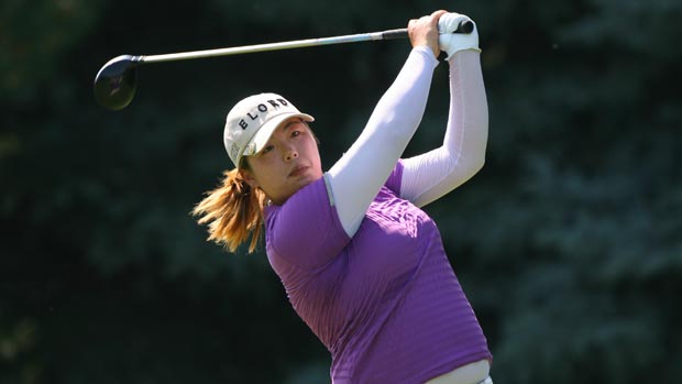 Shanshan Feng during the final round of the 2012 Wegmans LPGA Championship
