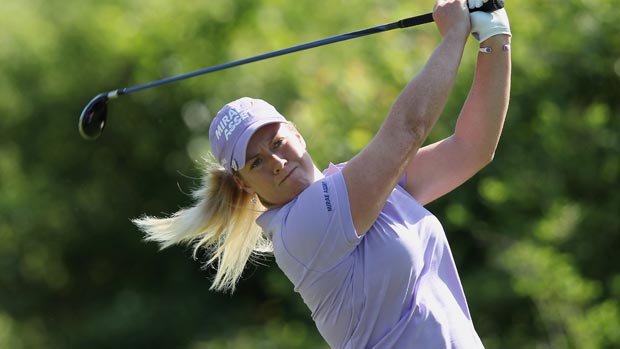 Brittany Lincicome during the first round of the 2012 Wegmans LPGA Championship