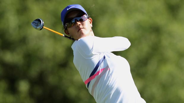 Michelle Wie during the first round of the 2012 Wegmans LPGA Championship