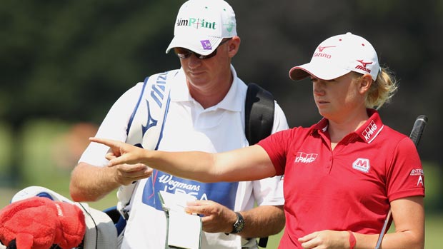 Stacy Lewis during the third round of the 2012 Wegmans LPGA Championship