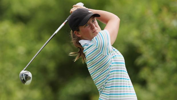 Karin Sjodin during the third round of the 2012 Wegmans LPGA Championship