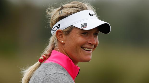 Suzann Pettersen during the second round of the CME Group Titleholders