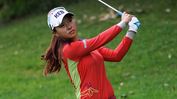 Hee Young Park during the third round of the 2012 Evian Masters Presented by Société Générale