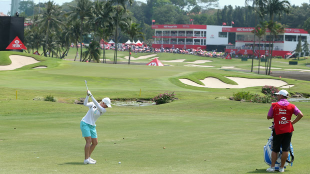 Karrie Webb during the final round of the HSBC Women's Champion