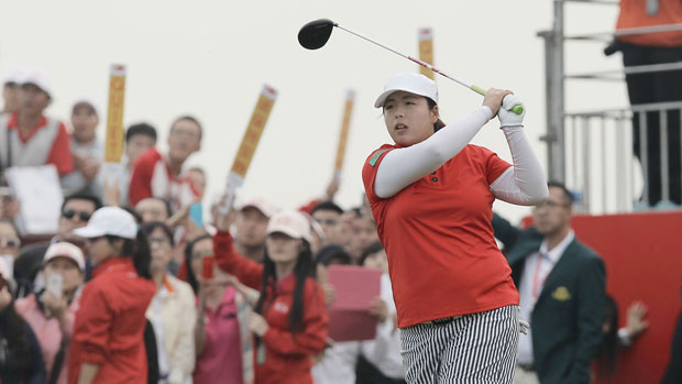 Shanshan Feng during the final round of the 2013 Reignwood LPGA Classic.