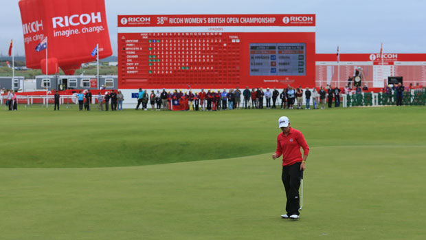 Stacy Lewis during the first round of the 2013 RICOH Women's British Open