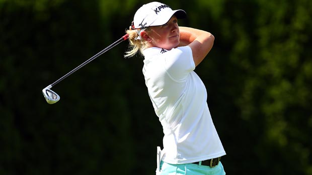 Stacy Lewis during the second-round of the Safeway Classic Presented by Coca-Cola
