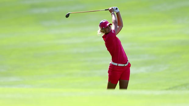 Anna Nordqvist during the second-round of the Safeway Classic Presented by Coca-Cola