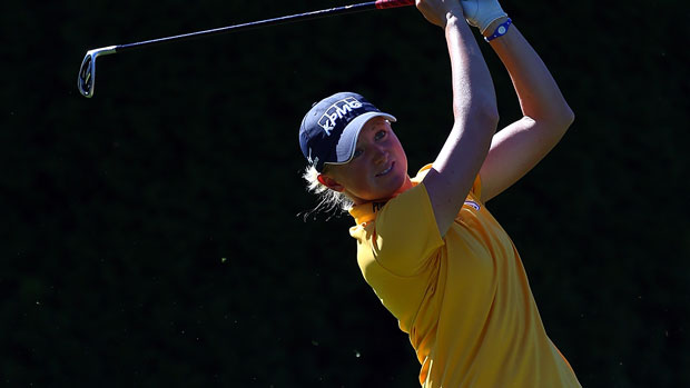 Stacy Lewis during the final round of the Safeway Classic Presented by Coca-Cola