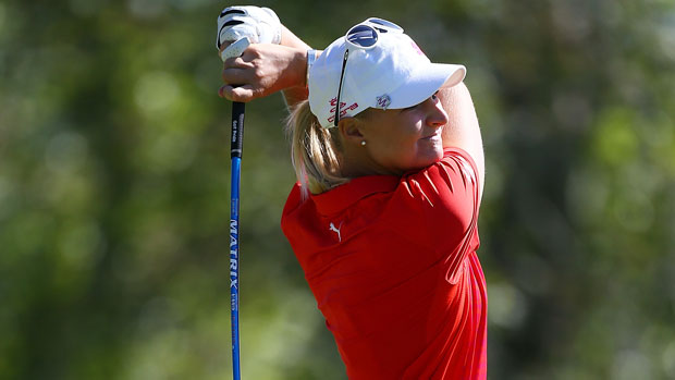 Anna Nordqvist during the final round of the Safeway Classic Presented by Coca-Cola