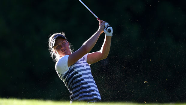 Suzann Pettersen during the final round of the Safeway Classic Presented by Coca-Cola