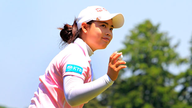 Moriya Jutanugarn during the first round of the 2013 ShopRite LPGA Classic presented by Acer