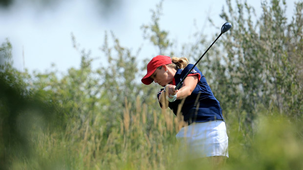 Cristie Kerr during the afternoon fourball matches for the Solheim Cup 