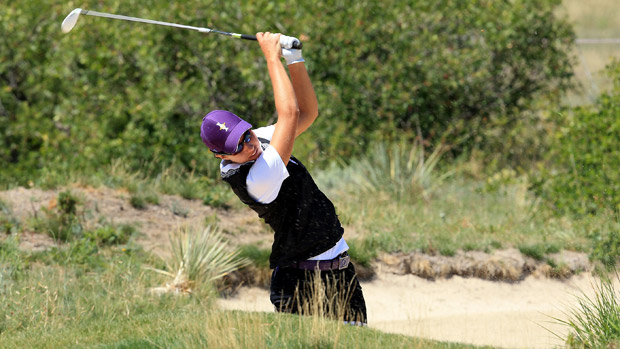 Carlota Ciganda during the third day of practice at the Solheim Cup