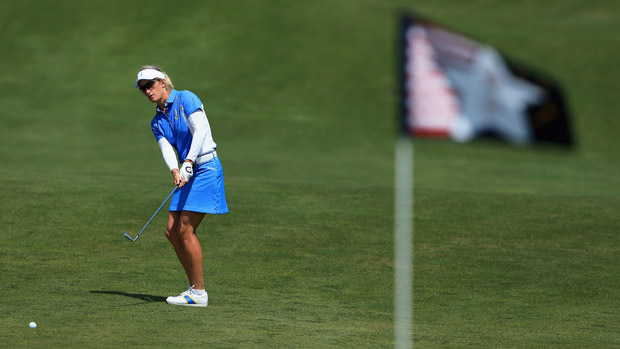 Giulia Sergas during the final day singles matches at the Solheim Cup