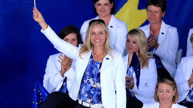 Carin Koch during the Opening Ceremony of the 2013 Solheim Cup